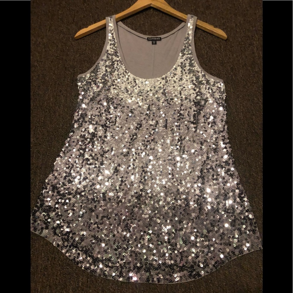 EXPRESS women’s sequin tank top